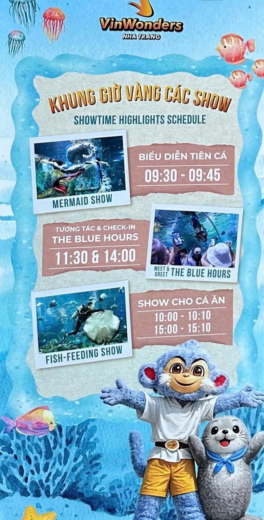 VinWonders aquarium show highlights